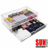 Clear Acrylic Makeup Drawer Box Organizer